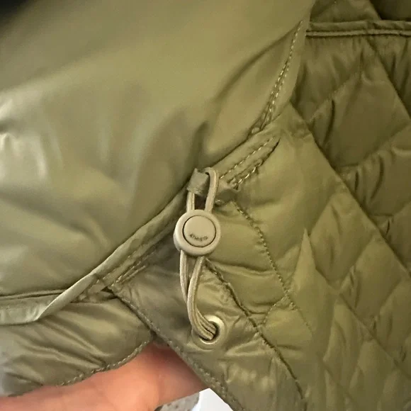 Athleta whisper featherless Olive Green jacket - Picture 6 of 8